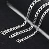 Stainless Steel Hip-Hop Cuban Chain, 3-10mm, Unisex Titanium Steel Sweater Chain