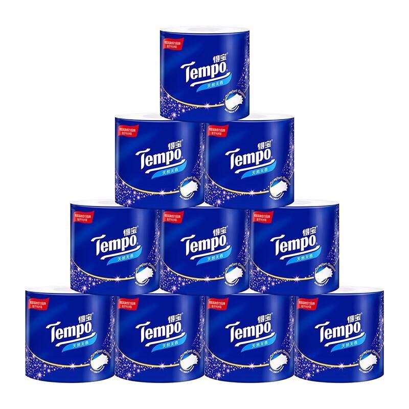 Tempo Unscented 4-Ply Flushable Toilet Paper Rolls