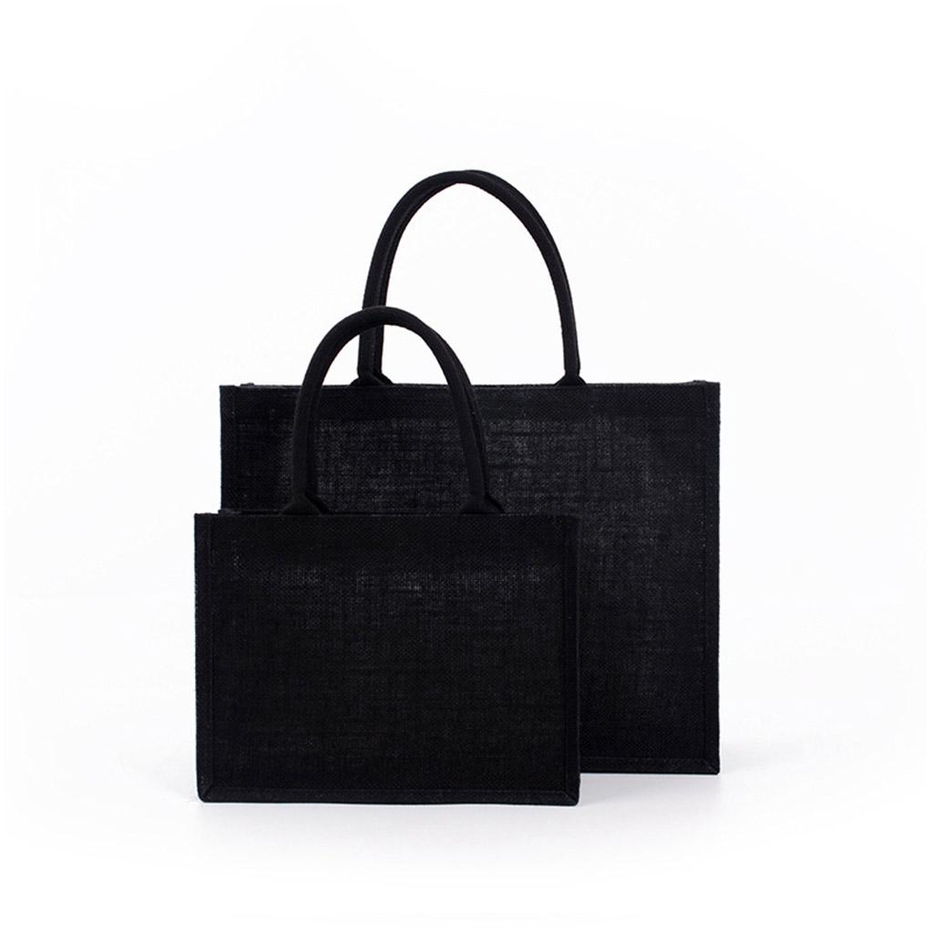 Джутовые сумки-тоут, сумка из мешковины с мягкой ручкой для женщин, сумка-органайзер для покупок