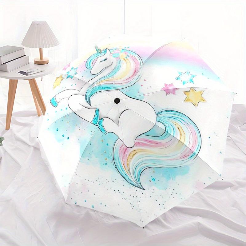 1pc Unicorn, Rainbow Themed High-quality Umbrella,Automatic Opening and Closing Umbrella,Multi-functional Umbrella G0811168