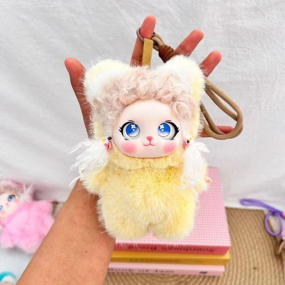 Ornaments Bunny Doll Pendant Soft Fluffy Fluffy Curly Hair Plush Doll Children's Gift
