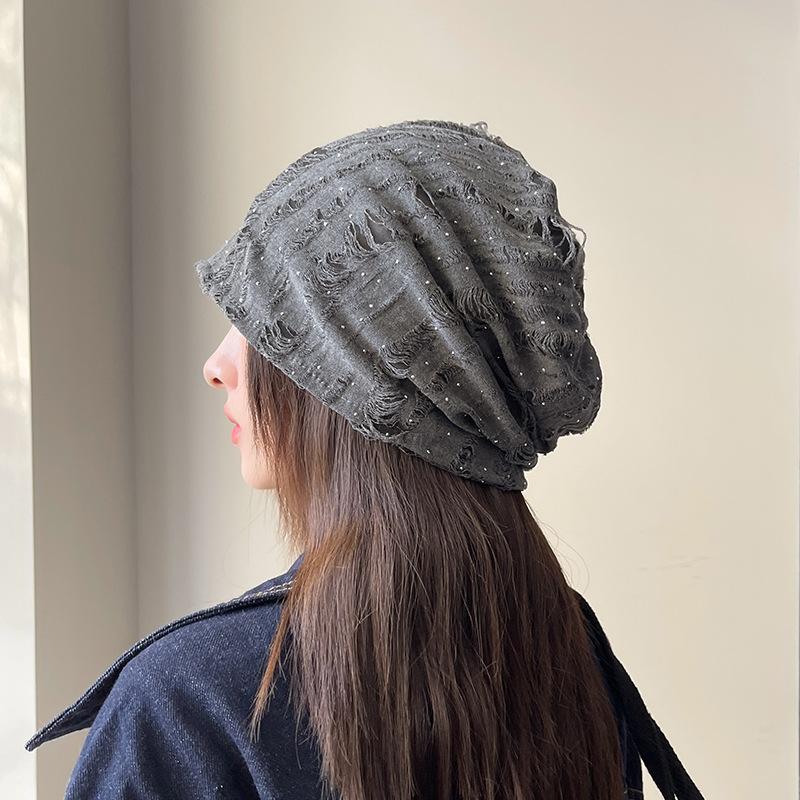 Ретро старая сломанная дырявая стековая шляпа дети показывают свои лица маленькая уличная ленивая ветровая сумка голова холодная шапка повседневная защита ушей изоляция шапка