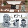 EXDUCT Moai Statue Eyeglass Pen Eyeglass Pen Small Item Desktop Stylish Pen Holder Stand, Holder, Holder, Holder, Holder, Stand, Ornament,