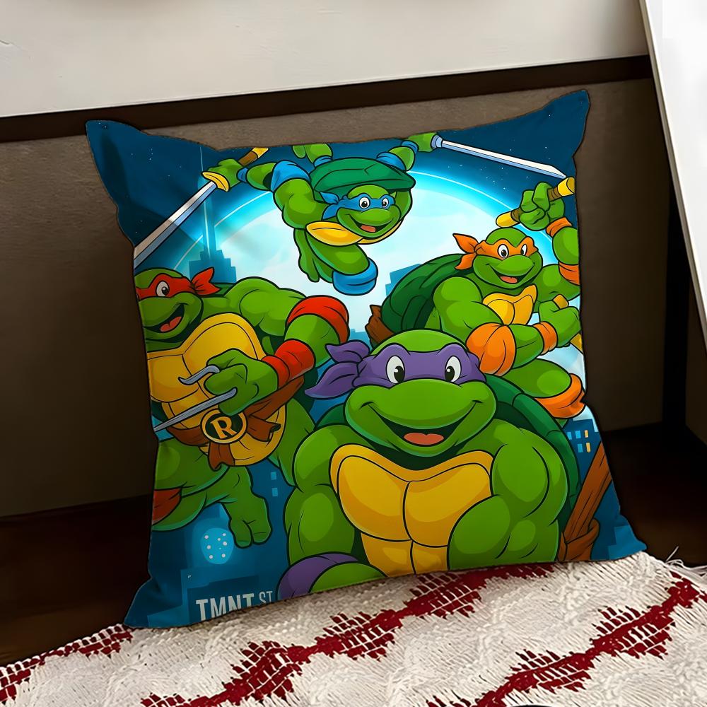 Teenage Mutant NNinja Turtles Cushion Cover Reversible Soft Durable Pillow Cover Home  Car MultiScene Use for Daily Comfort