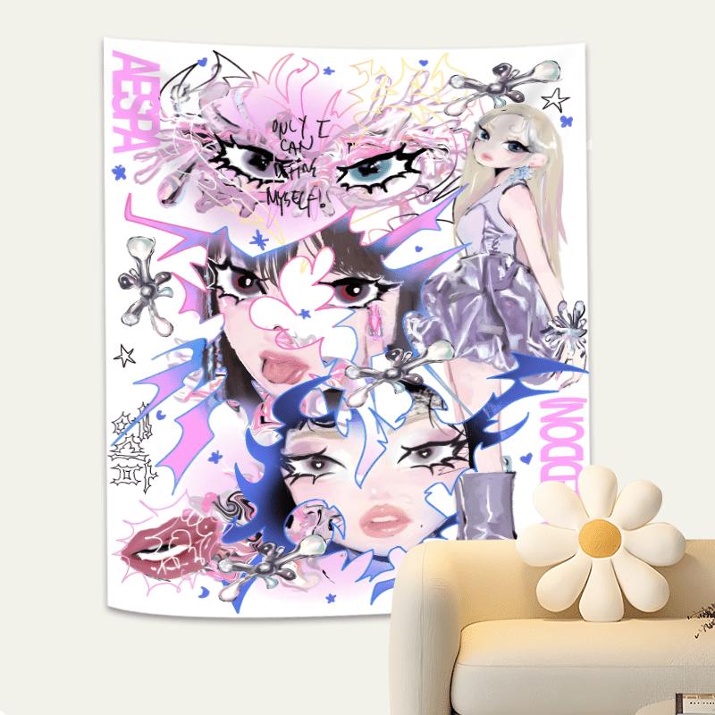 Armageddon Anime Tapestry Vibrant Wall Hanging with Edgy Design for Bedroom and Living Room Decor Perfect Gift