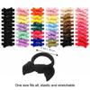 10pcs Soft Elastic Children Bowknot Hair Ties High Elasticity Bow Hair Scrunchies  For Little Girls