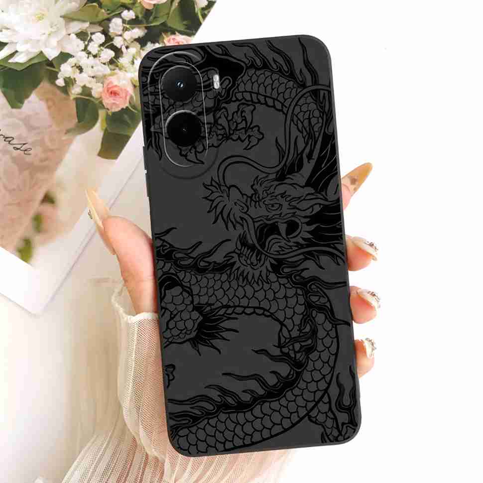 Silicone Case For Xiaomi Poco M7 4G Case Cute Cat Flowers Soft Slim Phone Cases For Xiaomi Poco M7 PocoM7 4G Cover Bumper