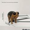 1 шт., статуя сварливой черной африканской дождевой лягушки из смолы, украшения для поделок из смолы злого авокадо, декор комнаты, домашний декор, декор сцены, декор рабочего стола, домашний декор