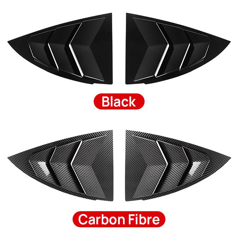 Для Tesla Model Y ModelY 2021 2022 2023 2024 2025 ABS Carbon Car Задние жалюзи Боковые фурмы Жалюзи Вентиляционные крышки Отделка Наклейка