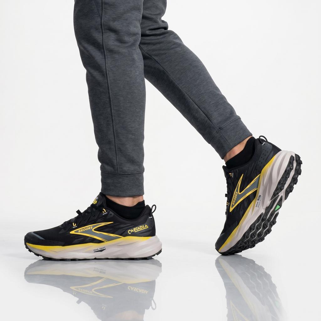 BROOKS Cascadia 19 - Мужские кроссовки для трейлраннинга Черные 1104571D-017 ОРИГИНАЛ