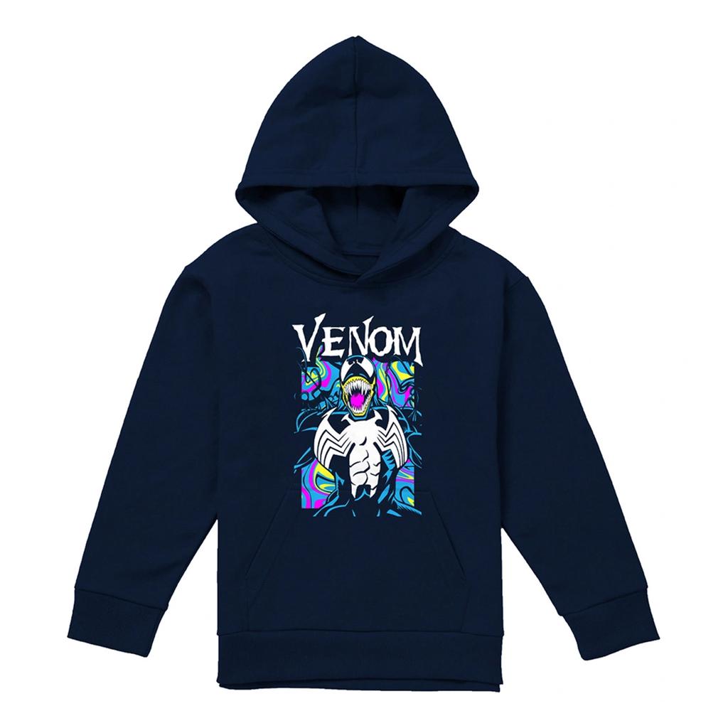Marvel Childrens/Kids Venom Marbled Pull Over Hoodie