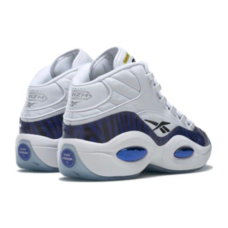 Panini X Reebok Question Mid Tiger Prizm Unisex Sneakers White Footwear-White Classic-Cobalt HQ1097