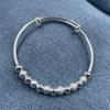 Charm 925 Sterling Silver Luxury Bead Bracelet Bracelet Cute Feminine Fashion Party Wedding Jewelry With Adjustable