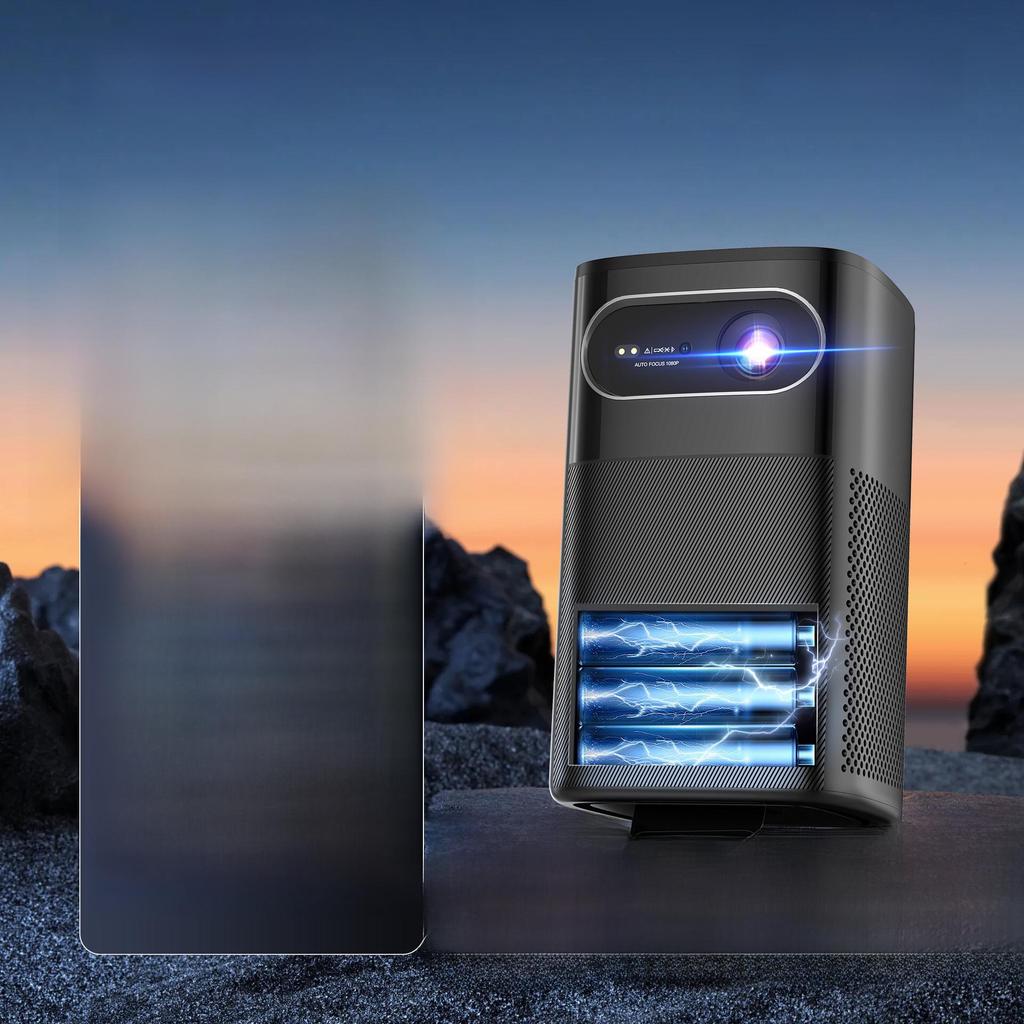 M1 Портативный умный домашний проектор, 1080p Ultra-Clear для гостиной и спальни