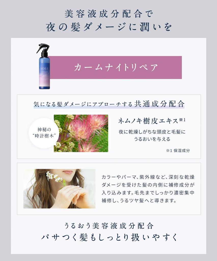 YOLU Мист для волос Calm Night Repair 200мл Аромат для волос