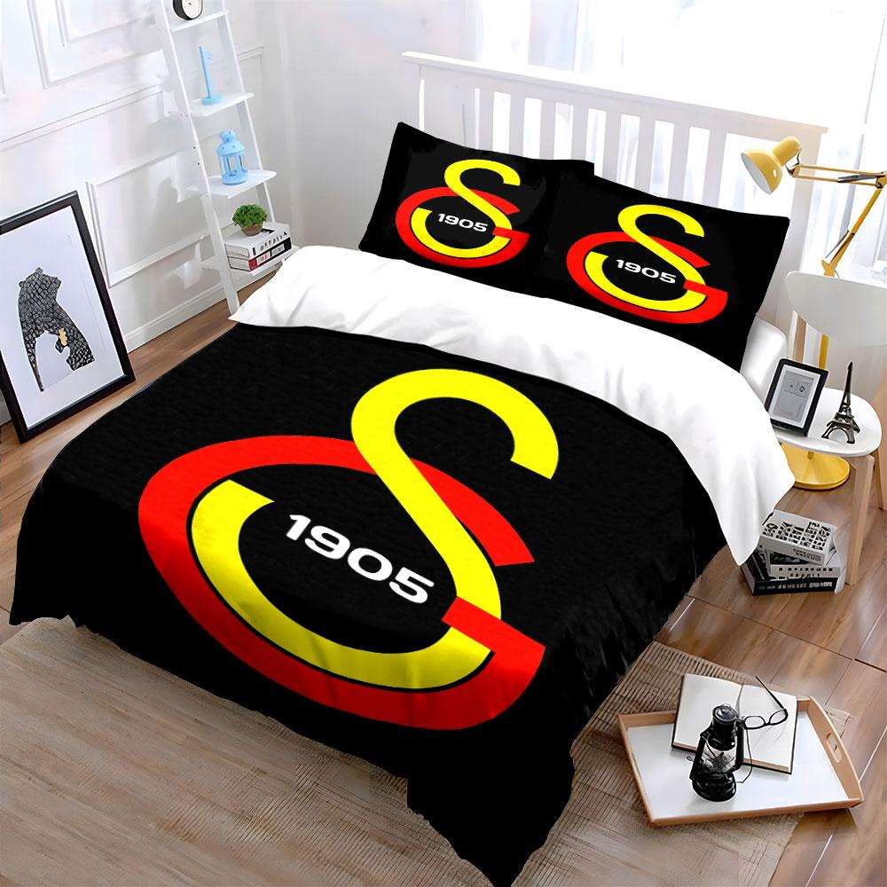 "Black 1905 S Logo Bedding Set" Bedding Duvet Cover Set Duvet Cover Pillowcases (1 * Duvet Cover 2 * Pillowcases, without duvet insert)