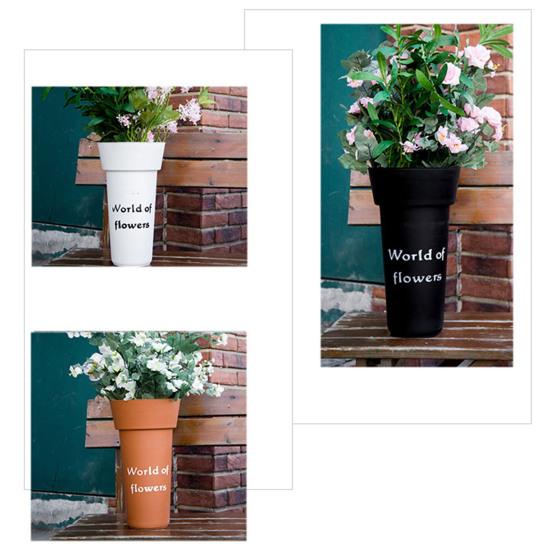 Цветочный горшок Скандинавский декоративный пластиковый цветочный витрина для цветов Детский горшок Садовые принадлежности