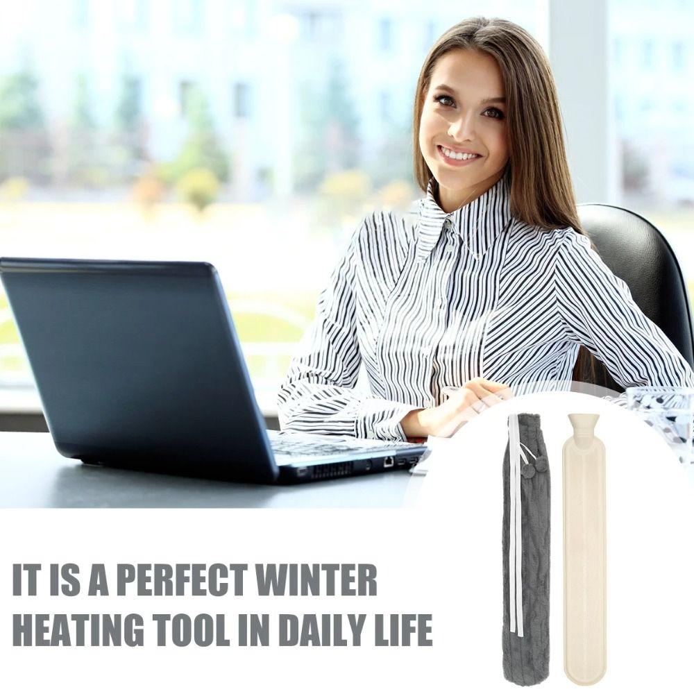 72cm Warm Water Bag Leak-proof Water-filled Waist Warmer Soft Long Hot Water Bottle Bag  Foot