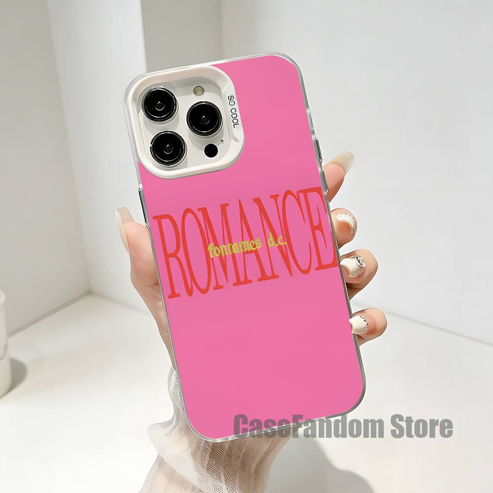 Fontaines DC Romance White Matte Shockproof CoverPhone Case For iPhone 17,16,15,14,13,12,11,Pro,XS,Max,Plus,Mini,SE4,E