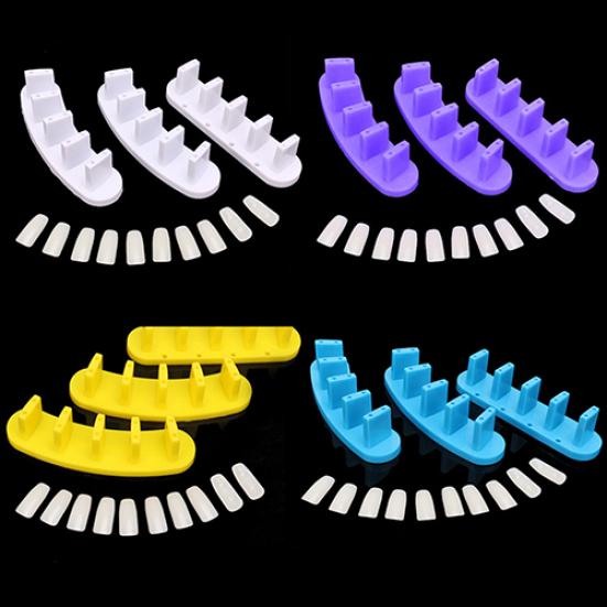 3x тренировочные рамки для акриловой основы для ногтей 10x маникюрный инструмент для накладных ногтей