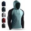 Men's Running Hoodies T Shirts Fitness Jogging Gym Clothing Jacket Quick Drying Tights Long Sleeved Tops Base Layer Jerseys
