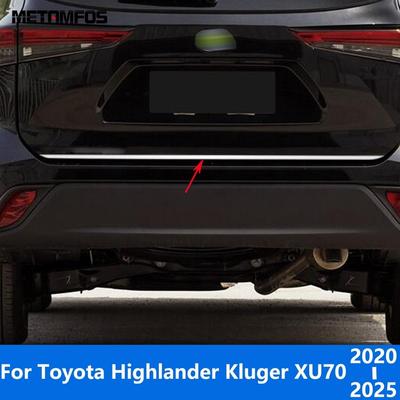 Аксессуары Для Toyota Highlander Kluger XU70 2024 2025 Стальная Накладка на Заднюю Крышку Багажника Дверь Багажника