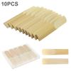 10pcs Wood Color Alto bE Saxophone Bamboo Reeds Strength 2.5 Harvested By Hand Digital Reed-Making Technology Maintain Rich Tone