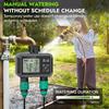 1/2-Outlets Button/Knob Automatic Water Timer Smart Irrigation Watering System Sprinkler Faucet Hose Programmer Timer for Garden
