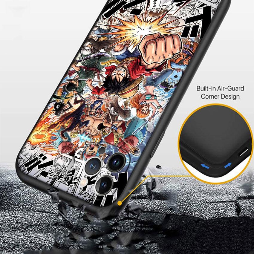 Anime One Piece Soft Shell Phone Case for Xiaomi Poco C40 C50 C51 C55 C65 C71 C75 F3 F5 F6 F7 M2 M3 Pro Ultra