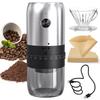CIRCLE JOY Electric Coffee Grinder, Low-Speed Grinding, Heat-Free Ceramic Grinding Core, Portable Rechargeable Propeller Grinder for Coffee