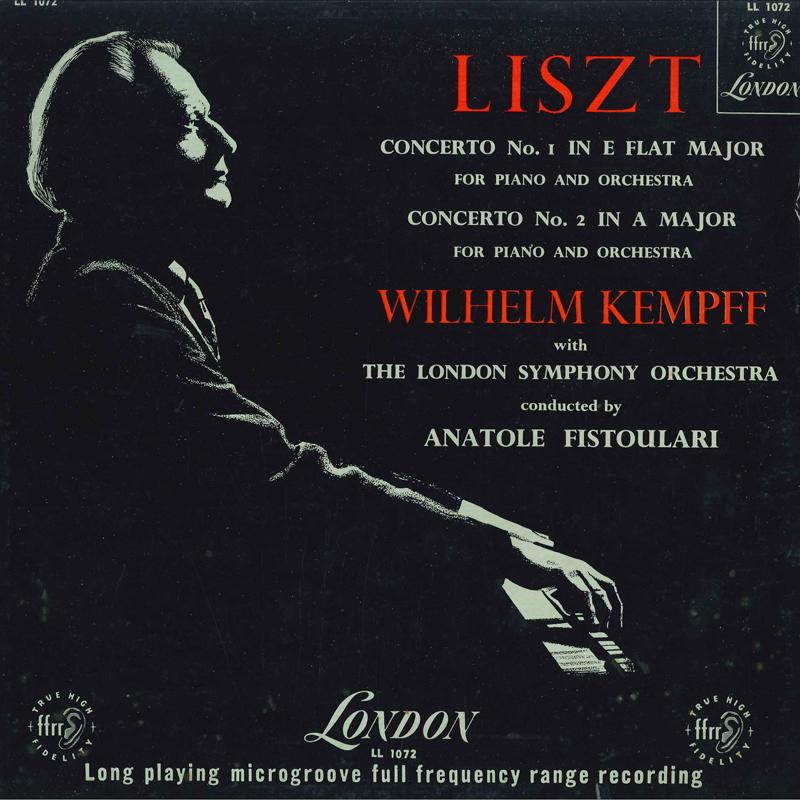 LP Record WILHELM KEMPFFLONDON SYMPHONY ORCH List Concerto No.1 In E Flat Major LL1072 LONDON UK Classical Used