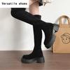 Winter Stretch Sock Women's Over The Knee Boots Fashion Thick Heels Long Bootties Woman Largas Booties