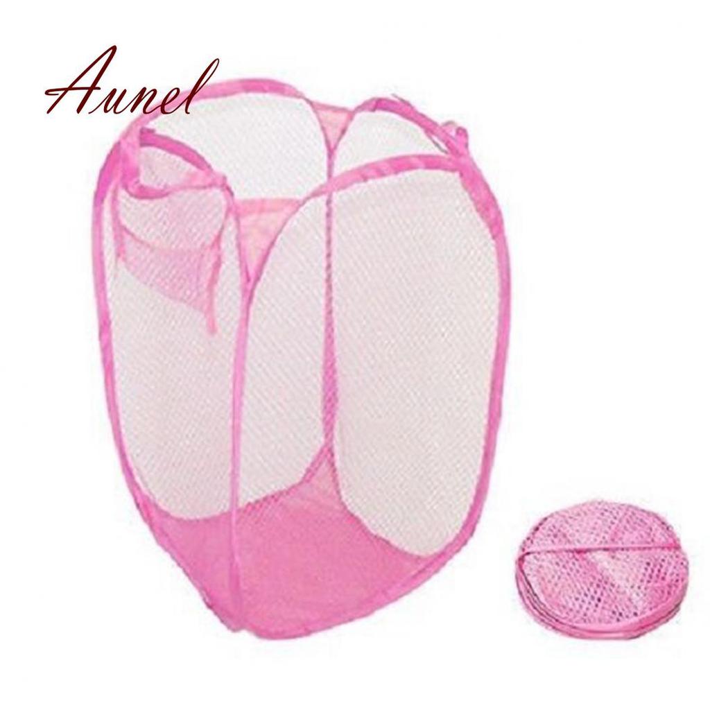 Laundry Bag Net Washing Folding Laundry Basket Bag Bin Gift Basket Storage