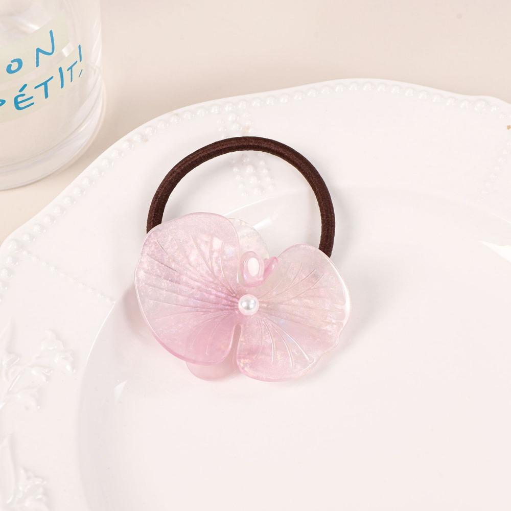 Hair Rope Butterfly Orchid Hairpin Korean Style Fresh Barrettes Cute Flower Duckbill Clip Female
