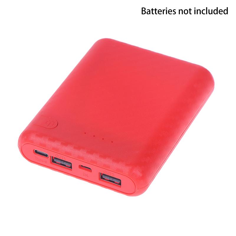 Корпус-бокс на 4 аккумулятора 18650, набор для DIY, материал для источника питания, мини-корпус блока питания без пайки, для дома, на улицу и других случаев