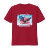 Patriotic Bald Eagle Land Of The Free Home Brave Unisexs T Shirt Size L Vintage Washed Stretched Designer Clothes Graphic