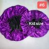 Customized Hair Silk Bonnets Mommy & Me Bonnets Satin rainbow Baby Bonnet for Women