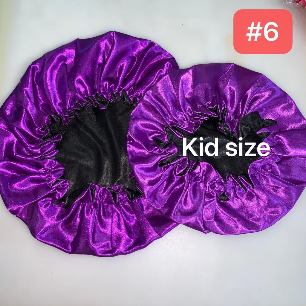 Customized Hair Silk Bonnets Mommy & Me Bonnets Satin rainbow Baby Bonnet for Women