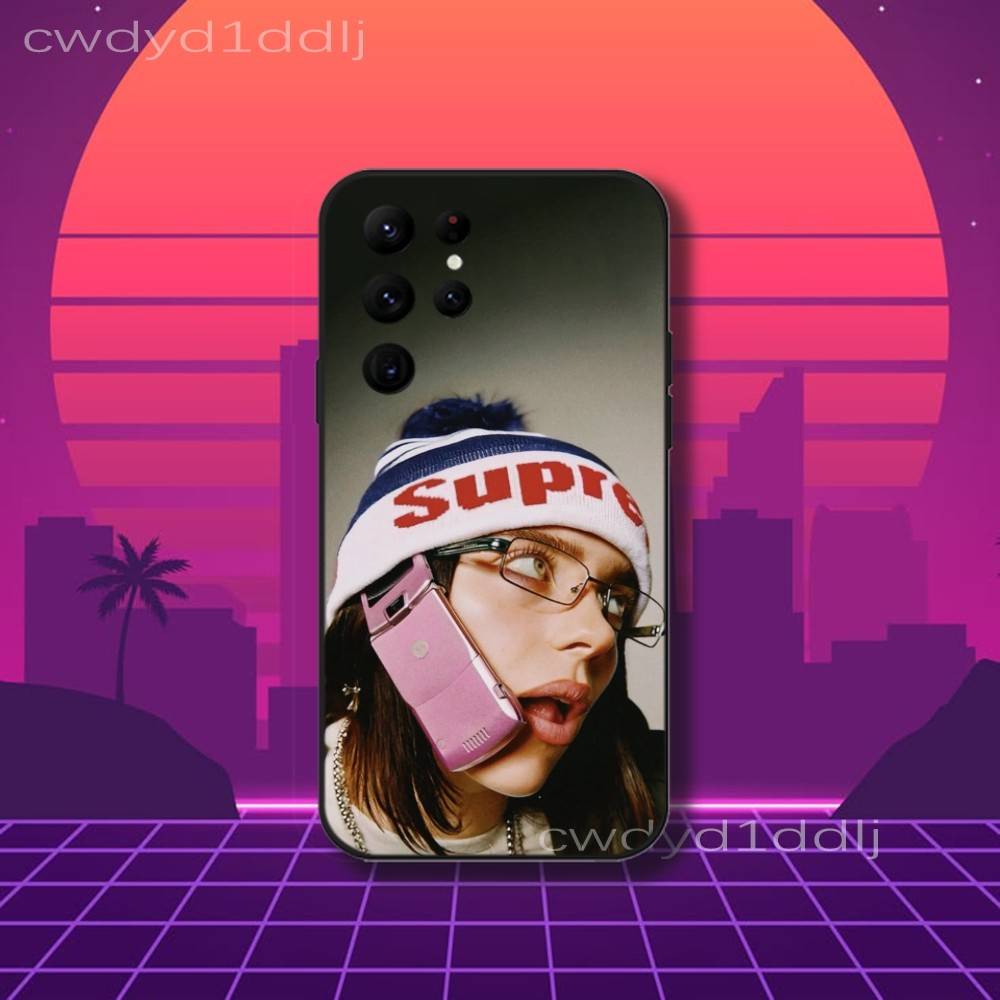 B-Billie-S HIT ME HARD AND SOFT Phone Case For Samsung S10,S21,FE,S21 ,S26,S25,S24,S23,Ultra,S9,S22,Plus Black Shell Cover