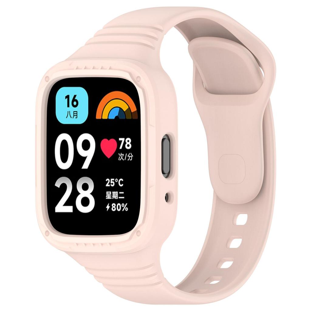 Силиконовый ремешок с чехлом для Redmi Watch 3/Redmi Watch 3, сменный браслет с активным ремешком, защитный чехол