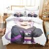 Комплект постельного белья Hololive Neko Mata Okayu Single Twin Full Queen King Size Комплект постельного белья Aldult Kid Bedroom Duvetcover Sets 3D Print Kawaii