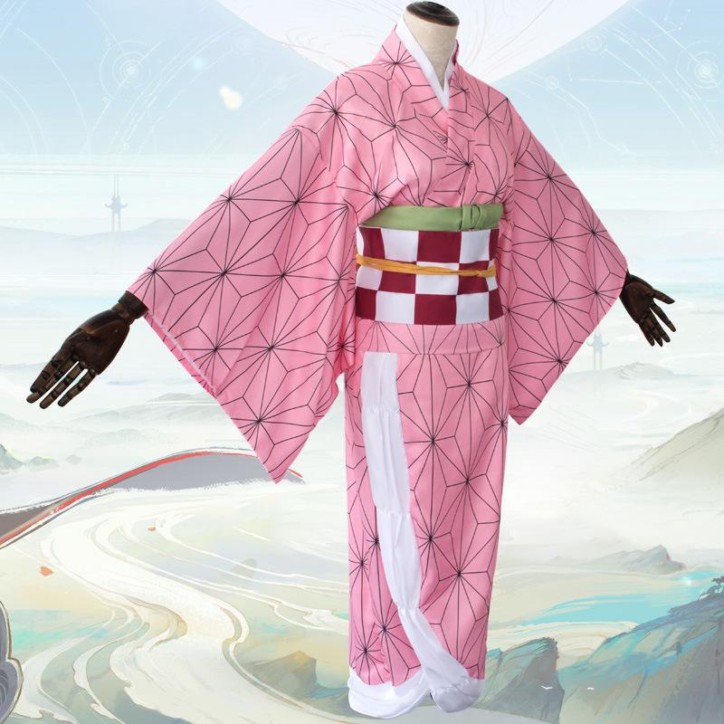 Кимоно «Убийца демонов» Кимэцу Но Яиба Камадо Незуко, карнавальный костюм