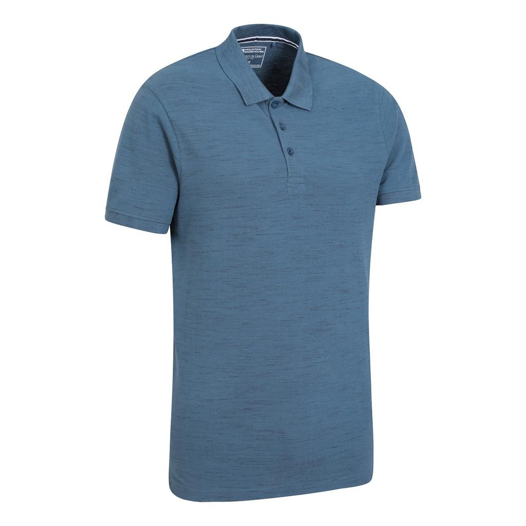 Mountain Warehouse Mens Dawnay Textured Pique Polo Shirt