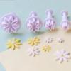 4pcs Mini Flower Daisy Polymer Clay Cutter INS Designer DIY Jewelry Texture Modeling Floral Decoration Spring Press Cutting Mold