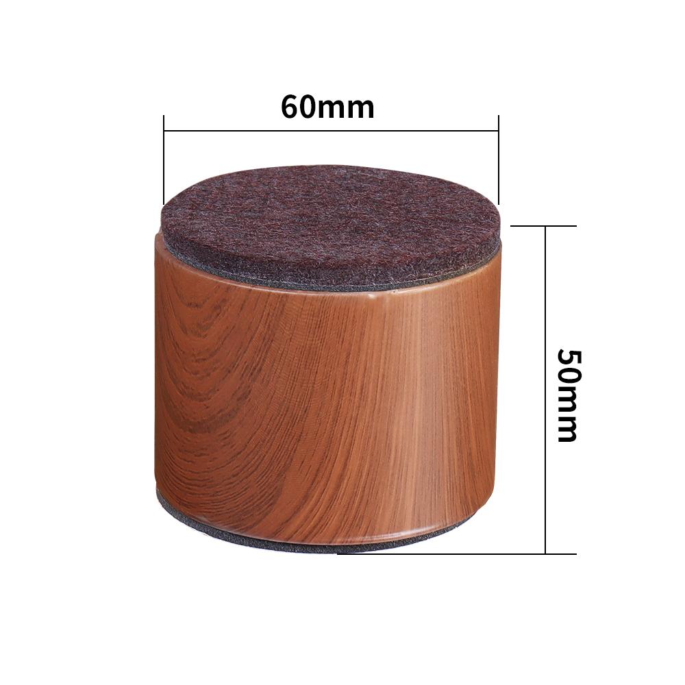 4PCS Metal Furniture Feet Leg Bed Risers Heightening Pads Square Round Table Chair Desk Sofa Riser Floor Protector Elevator