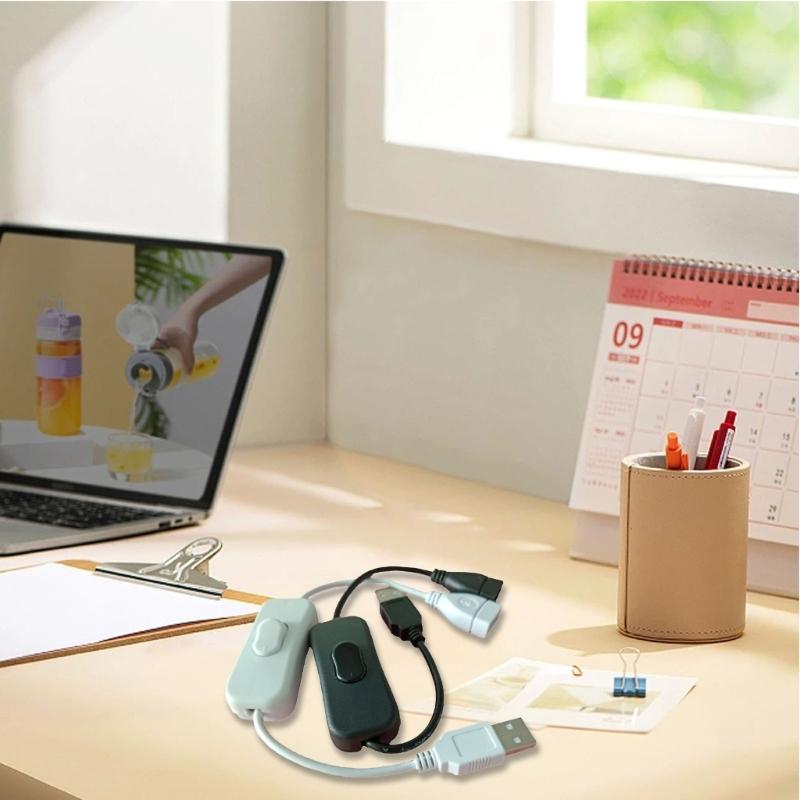 withSwitch USB Male to Female Extension Cable Chaging Data Transfer 4core Wire for Small Electronics Power Apply