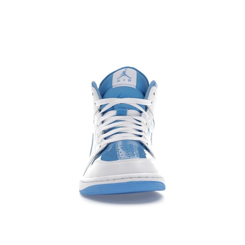 Кроссовки Air Jordan 1 Mid Legend Blue Unisex белые FZ2142-114