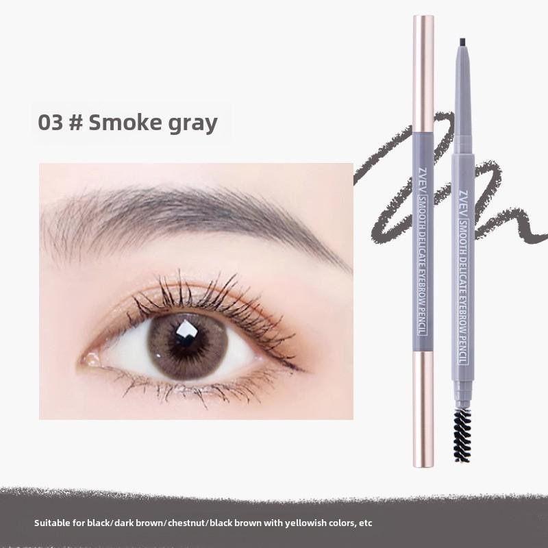 Двойной карандаш для бровей водостойкий не размазывающийся натуральный трехмерный макияж Карандаш для бровей стойкий фиксирующий студенческая мода женская косметика