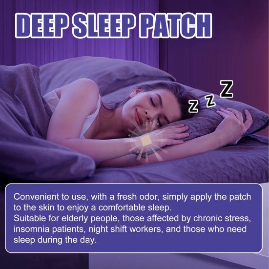 48Pcs Sleep Patches Quick Acting Ingredients Easy To Apply Comfortable Non-Irritation Natural Deep Sleep Patches