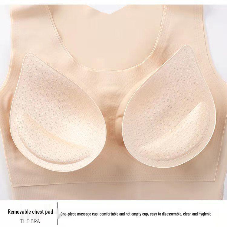 Postpartum Slimming Waist Trainer Bra Vest with Chest Pads and Anti-Hunchback Support